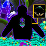 Between Life and Tech |Shroomaniac| Psychedelic Nature Hoodie